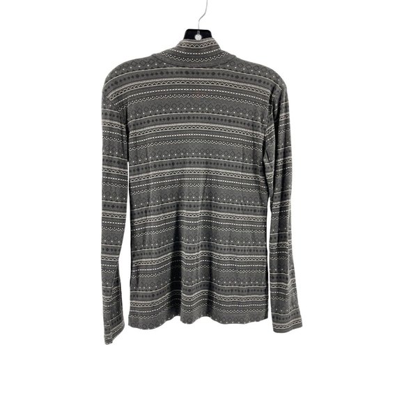 Columbia Sportswear Women's Gray Striped Print High Neck Jacket Sweatshirt Sz M - Picture 6 of 12